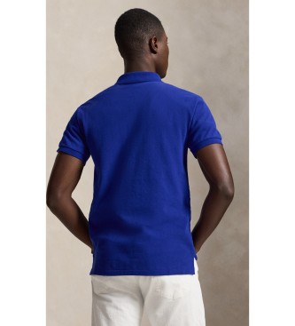 Polo Ralph Lauren Blue Slim Fit piqué polo