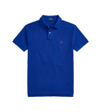 Polo Ralph Lauren Blue Slim Fit piqué polo
