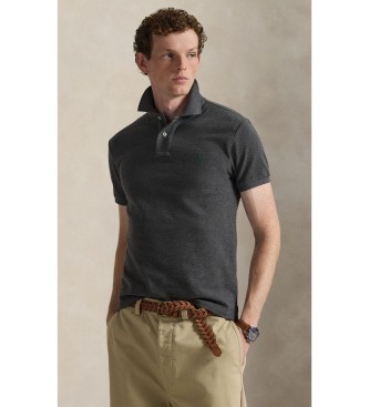 Polo Ralph Lauren Slim Fit piqué polo grijs