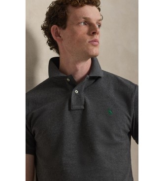 Polo Ralph Lauren Slim Fit piqué polo grijs