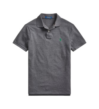 Polo Ralph Lauren Slim Fit piqué polo grijs