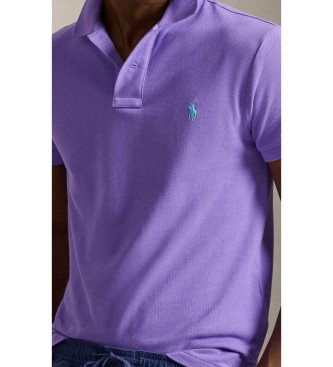 Polo Ralph Lauren Lilac Slim Fit piqué polo shirt
