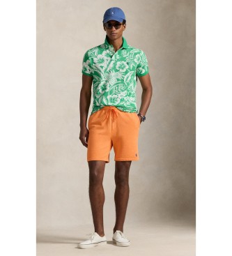 Polo Ralph Lauren Polo in piqu� tropicale slim fit verde personalizzata