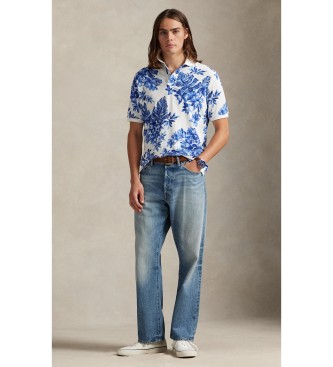 Polo Ralph Lauren Tropical piqu� polo Custom Slim Fit wit