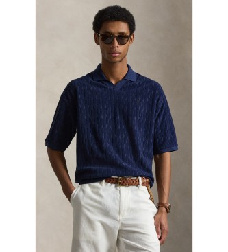Polo Ralph Lauren Polo de rizo en punto de ochos marino