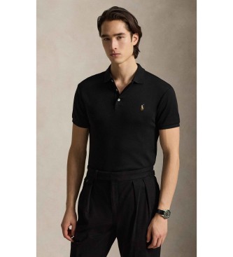 Polo Ralph Lauren Slim Fit poloshirt met zachte touch zwart