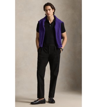Polo Ralph Lauren Slim Fit poloshirt met zachte touch zwart