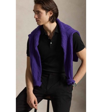 Polo Ralph Lauren Slim Fit poloshirt met zachte touch zwart