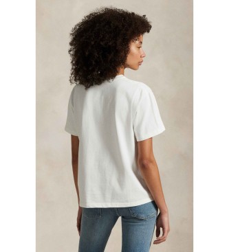 Polo Ralph Lauren Camiseta de punto jersey de algodón blanco