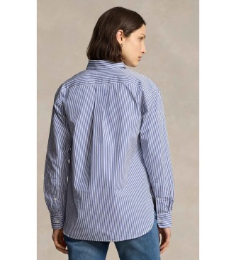 Polo Ralph Lauren Camisa de algodón con rayas Relaxed Fit azul