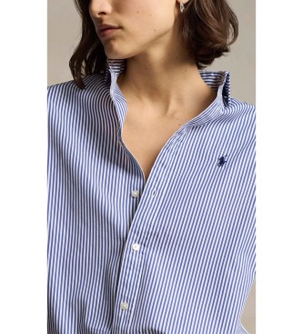 Polo Ralph Lauren Camisa de algodón con rayas Relaxed Fit azul