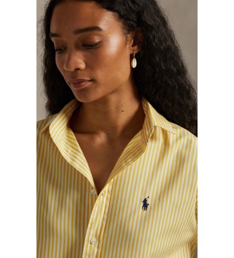 Polo Ralph Lauren Gestreiftes Baumwollhemd im Relaxed Fit Gelb