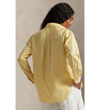 Polo Ralph Lauren Gestreiftes Baumwollhemd im Relaxed Fit Gelb