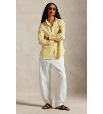 Polo Ralph Lauren Gestreiftes Baumwollhemd im Relaxed Fit Gelb