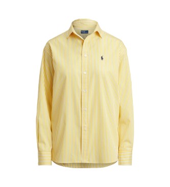 Polo Ralph Lauren Gestreiftes Baumwollhemd im Relaxed Fit Gelb