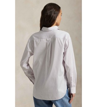 Polo Ralph Lauren Bomullsskjorta med offwhite Relaxed Fit Stripes