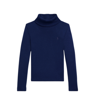 Polo Ralph Lauren Jersey côtelé en modal et coton marine