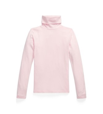 Polo Ralph Lauren Pull à col roulé avec coton rose