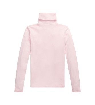Polo Ralph Lauren Pull à col roulé avec coton rose