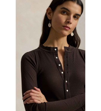 Polo Ralph Lauren T-shirt Henley castanha