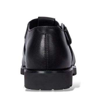 Polo Ralph Lauren Sand�lias de pescador Finn em pele preta