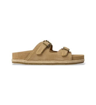 Polo Ralph Lauren Sand�lias Turbach em camur�a bege