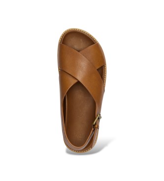 Polo Ralph Lauren Sand�lias Zane em pele castanha