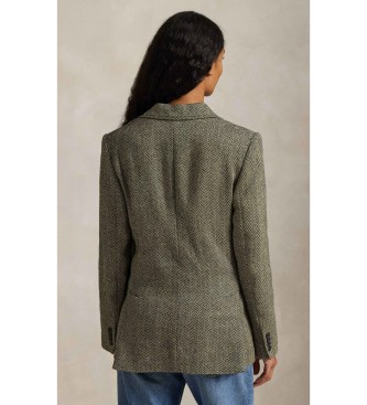 Polo Ralph Lauren Single breasted blazer in herringbone herringbone grey-green
