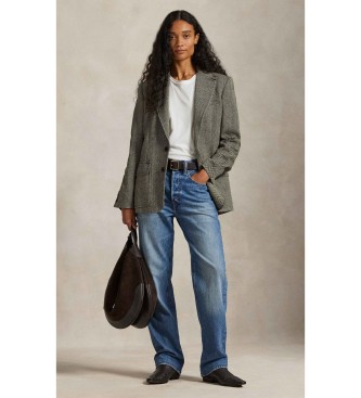 Polo Ralph Lauren Single breasted blazer in herringbone herringbone grey-green