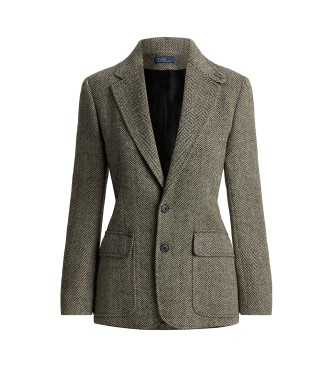 Polo Ralph Lauren Single breasted blazer in herringbone herringbone grey-green