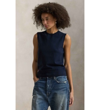 Polo Ralph Lauren Camisola sem mangas azul-marinho