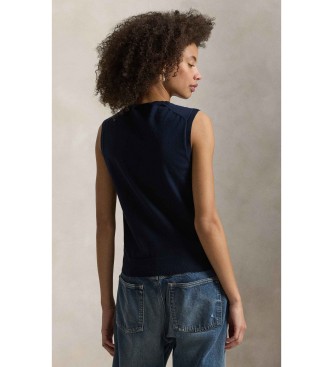 Polo Ralph Lauren Camisola sem mangas azul-marinho