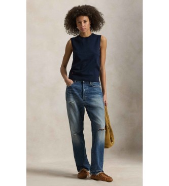 Polo Ralph Lauren Camisola sem mangas azul-marinho
