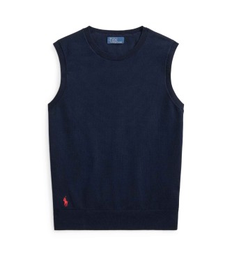 Polo Ralph Lauren Camisola sem mangas azul-marinho