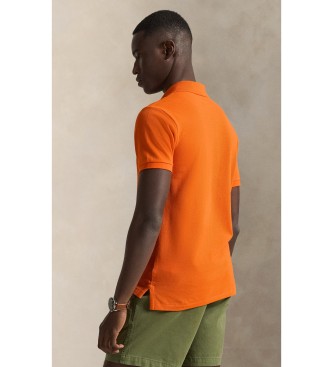 Polo Ralph Lauren Orange Slim Fit piqué polo shirt