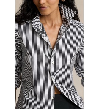 Polo Ralph Lauren Slim Fit Hemd mit Streifen schwarz, weiß