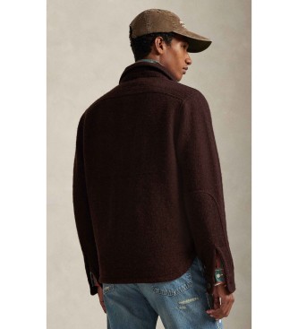Polo Ralph Lauren Bruin overhemd van wolmix