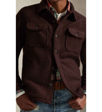 Polo Ralph Lauren Bruin overhemd van wolmix