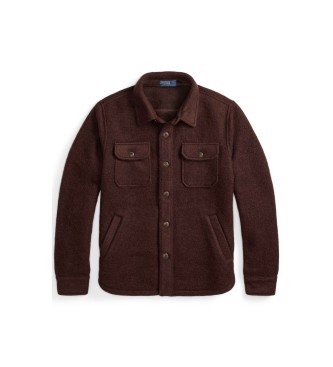 Polo Ralph Lauren Bruin overhemd van wolmix