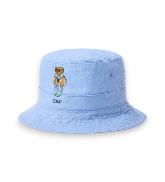 Polo Ralph Lauren Cappello da pescatore con Polo Bear blu