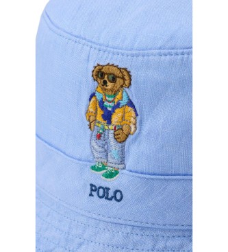 Polo Ralph Lauren Cappello da pescatore con Polo Bear blu