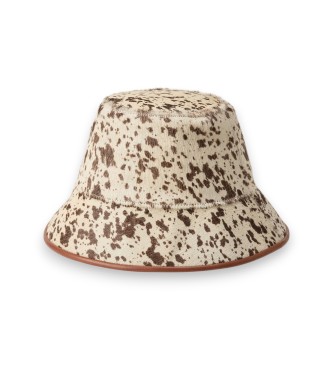 Polo Ralph Lauren Chapeau de pêcheur en poil de veau beige