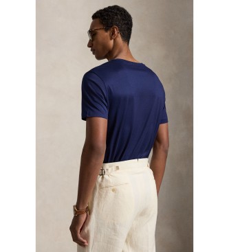 Polo Ralph Lauren Standardna majica iz ?kotske preje, temno modra