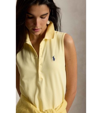Polo Ralph Lauren Poloklänning i bomull med stretch gul