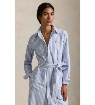 Polo Ralph Lauren Blå skjortekjole i bomuldoxford