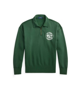 Polo Ralph Lauren Sweatshirt med gr�n Vintage Fit-grafik