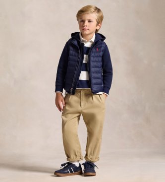 Polo Ralph Lauren Bluza polarowa z kapturem granatowa