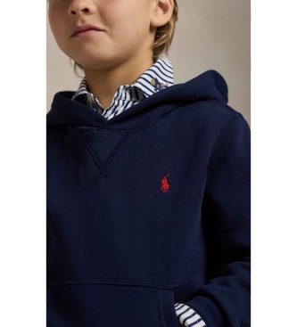 Polo Ralph Lauren Sweatshirt com capuz em tecido azul-marinho