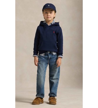 Polo Ralph Lauren Sweatshirt com capuz em tecido azul-marinho