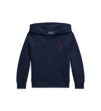 Polo Ralph Lauren Sweatshirt com capuz em tecido azul-marinho
